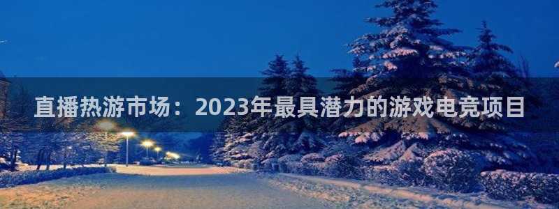 蓝冠娱乐注册网站：直播热游市场：2023年最具潜力的游戏电竞