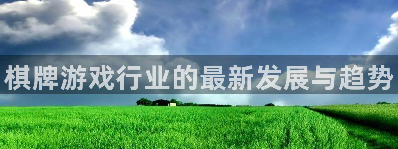 蓝冠娱乐平台注册开户：棋牌游戏行业的最新发展与趋势